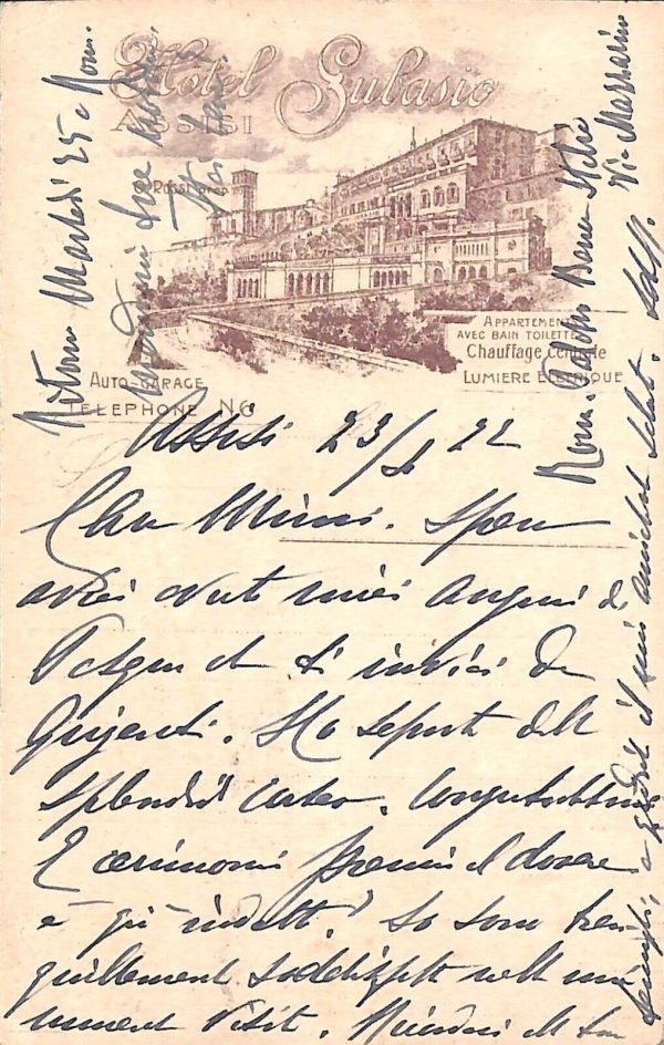ac2635 - CARTOLINA  D'EPOCA - Perugia Provincia - ASSISSI  1922