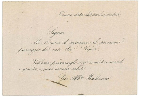 P3844 - ITALIA ,TORINO, SASSONE 30 SU CARTOLINA POSTALE, IMITANDO INTERO POSTALE - immagine 2
