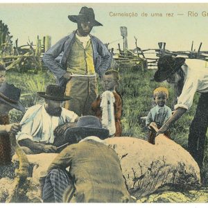 ah2851- BRAZIL - VINTAGE POSTCARD Postal Antigua - Rio Grande - Costumes