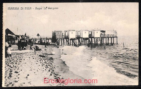 ad6954 - CARTOLINA D'EPOCA - Pisa Provincia - Marina di Pisa