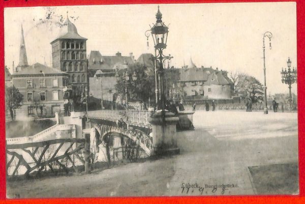 aa7530  - Ansichtskarten VINTAGE  POSTCARD: GERMANY Deutschland - LUBECK  1908