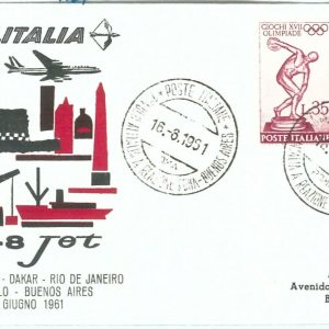 70959 - ITALY - Postal History - FIRST FLIGHT:  Roma / Buenos Aires  447 AP