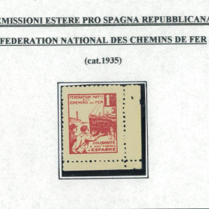 P3100 A - SPAIN . BENEFIQUE STAMP ISSUED BY THE FRENCH TRAINS FEDERATION