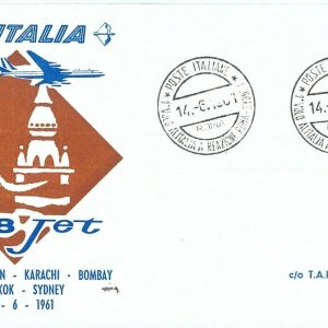 70956 - ITALY - Postal History - FIRST FLIGHT:  Roma /  Sydney  1961 # 445 FA