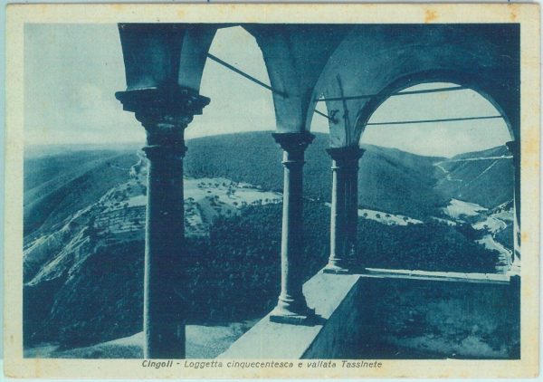 85672  - CARTOLINA d'Epoca: MACERATA provincia -  CINGOLI  1949
