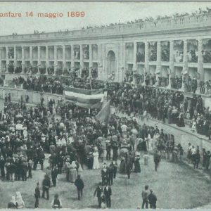 85676  - CARTOLINA d'Epoca: MACERATA città -  SFERISTERIO: Gara Fanfare 1899