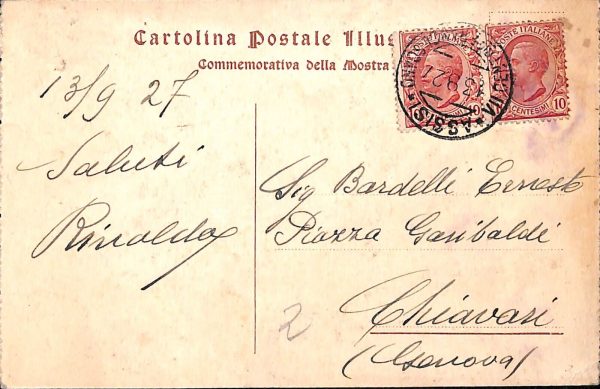 ac2651 - CARTOLINA  D'EPOCA - Perugia Provincia - ASSISSI  1927 - immagine 2