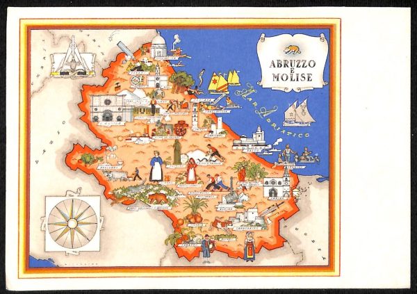 ac2655 - CARTOLINA  D'EPOCA - Perugia Provincia - ABRUZZO
