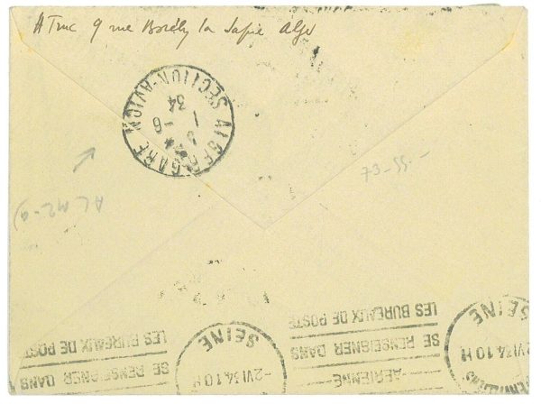 56762 - Postal History - AVIATION 1st  Flight Cover ALGERIA - Palma de Mallorca - immagine 2