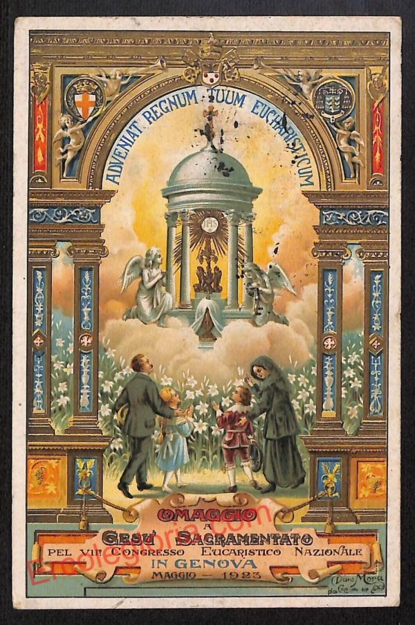 ag1138 - CARTOLINA D'EPOCA - Genova Città - Preghiera Indulgenziata
