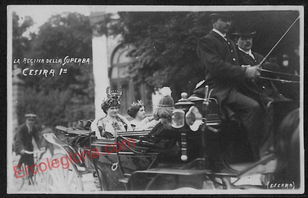 ag1139 - CARTOLINA D'EPOCA - Genova Città - La Regina della Superba Cesira I