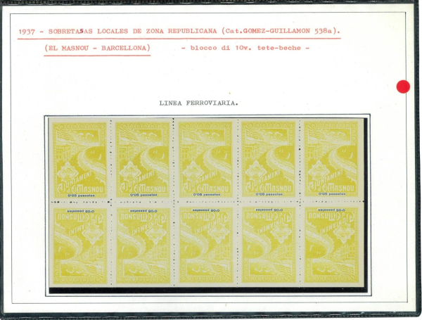 P3101 - SPAIN , CIVIL WAR, NATIONAL SIDE , EL MASNOU