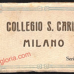 ag9237 - ALBUM 9 CARTOLINE D'EPOCA - Milano - Collegio San Carlo