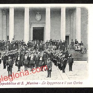 ai4902 - CARTOLINA D'EPOCA - San Marino - La Reggenza e il suo Corteo