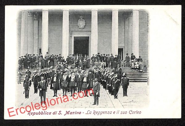 ai4902 - CARTOLINA D'EPOCA - San Marino - La Reggenza e il suo Corteo