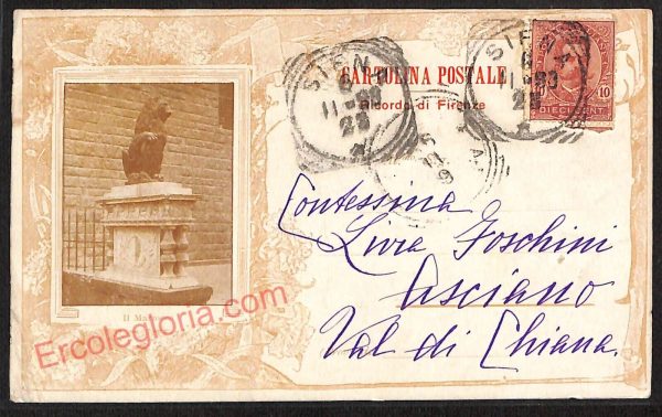 ae7122 - CARTOLINA D'EPOCA - Firenze Città - Il Marzocco  1898