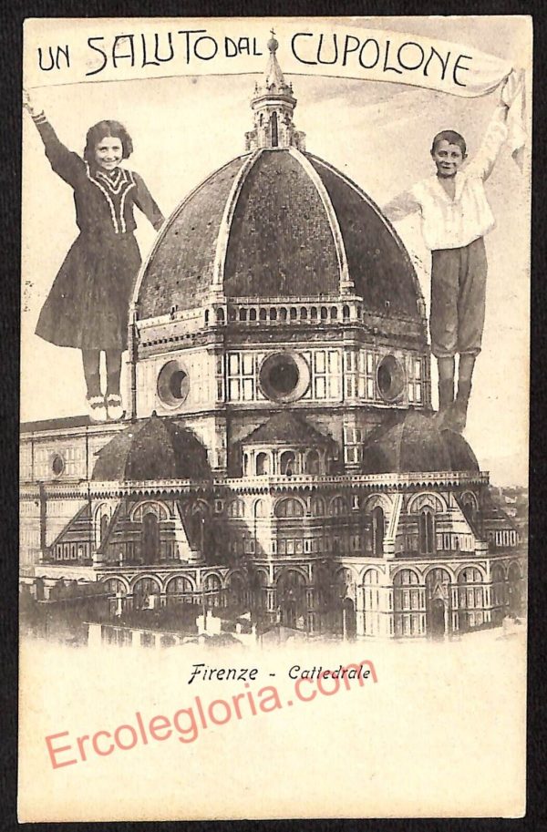 ae7123 - CARTOLINA D'EPOCA - Firenze Città - Cattedrale  1911