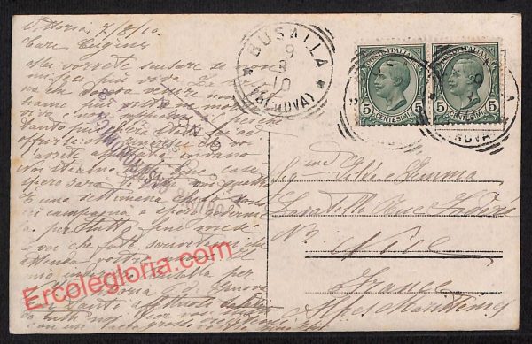ag1142 - CARTOLINA D'EPOCA - Genova Città - I Regina della Superba  1910 - immagine 2
