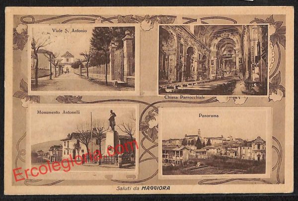 ah4023 - CARTOLINA D'EPOCA - Novara Provincia - Maggiora