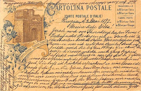 ac2662 - CARTOLINA  D'EPOCA - Perugia Città - 1897