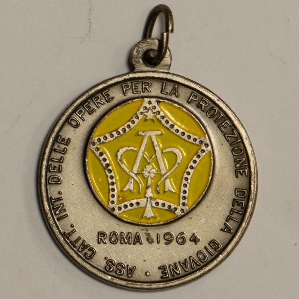 NA0280 - Italia Medaglia Roma 1964 Ag Protezione Della Giovane - immagine 2