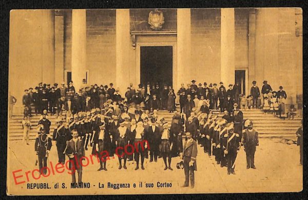 ai4908 - CARTOLINA D'EPOCA - San Marino - La Reggenza e il suo Corteo