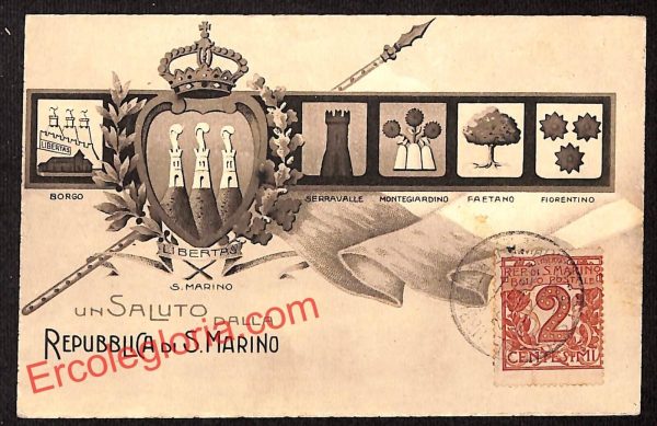ai4912 - CARTOLINA D'EPOCA - San Marino