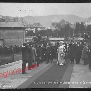 ag1146 - CARTOLINA D'EPOCA - Genova - Arrivo di S.M. L' Imperatrice di Germania