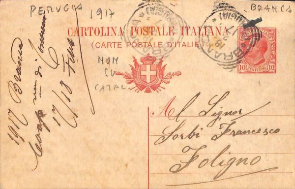 ac2667 - CARTOLINA  D'EPOCA - Perugia Provincia - BRANCA