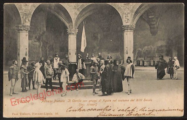 ae7137 - CARTOLINA D'EPOCA - Firenze Città - Palazzo Pretorio