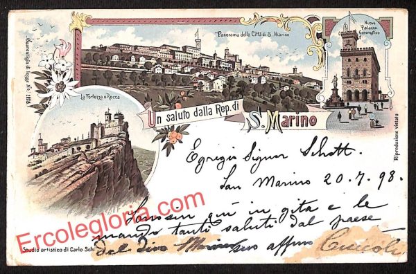 ai4917 - CARTOLINA D'EPOCA - San Marino - Panorama