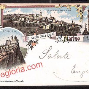 ai4919 - CARTOLINA D'EPOCA - San Marino - Panorama