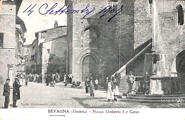 ac2677 - CARTOLINA  D'EPOCA - Perugia Provincia - BEVAGNA  1907