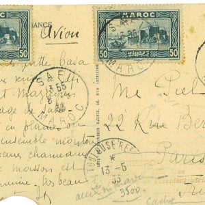 P3714 - CRASH COVER AIR MAIL, FROM SAFI, MAROCCO 8.5.1933