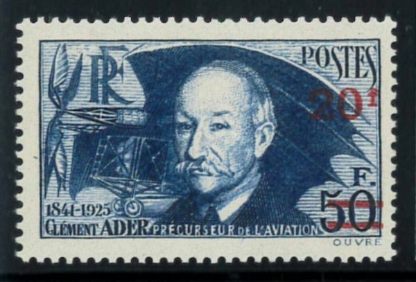 P3942 - FRANCE , YVERT 493 CLEMENT ADER OVERPRINTED MNH