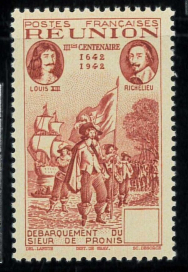 P3943 D - REUNION , YVERT 182 a , MNH , VALUE MISSING!!!!