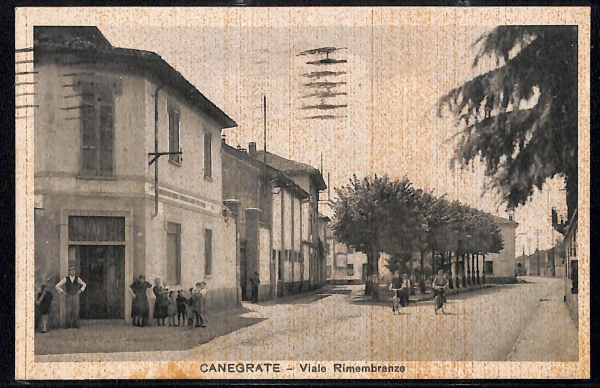 ac4071 - CARTOLINA D'EPOCA - Milano Provincia - CANEGRATE  1943