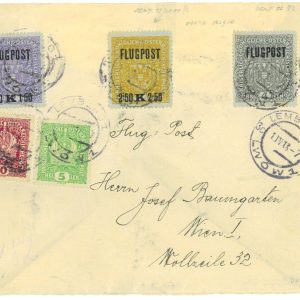 P3574 - AIRMAIL , 1ST FLIGHTS EUROPE, AUSTRIA, LEMBERG (LWOW) WIEN, 1.4.1918,