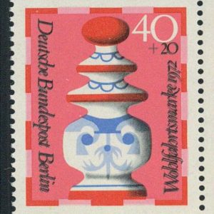 P3946 - GERMANY BERLIN BENEFIC 1972 , DOUBLE PRINT FOR THE BLACK COLOUR