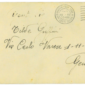 P3787 - ITALIA REGNO , SERIE IMPERIALE , CENT. 50 V.E.II SU BUSTA VIAGGIATA