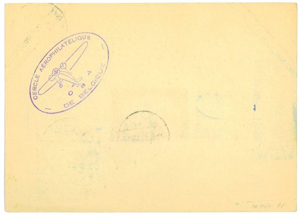 P3580 - AIRMAIL , VERY DECORATIVE 3 COUNTRY AIR MAIL SPECIAL FLILGHTS 26.9.1937 - immagine 2
