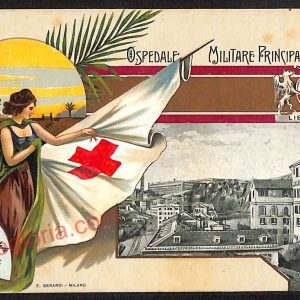 ag1093 -CARTOLINA D'EPOCA- Genova Città - Ospedale Militare Principale di Genova