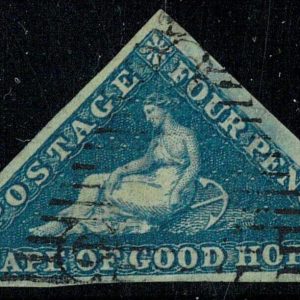 P3889 - CAPE OF GOOD HOPE, TRIANGLES, SG. NR. 4 a , LIGHT BLUE