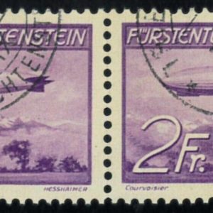 P3896 A - LIECHTENSTEIN MICHEL 150, PAIR, VERY LIGHTLY USED AT TRIESENBERG