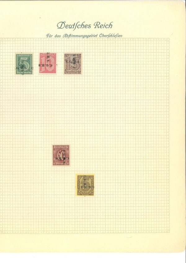 P3899 - OBERSCHLESSIEN (GERMANY/POLAND) VERY NICE AND IMPORTANT COLLECTION,