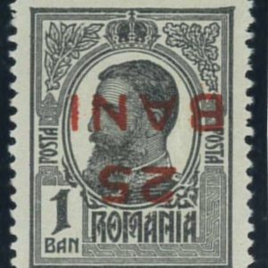 P3900 C - ROMANIA, YVERT 258 , INVERTED OVERPRINT , LH, NICE CENTERING