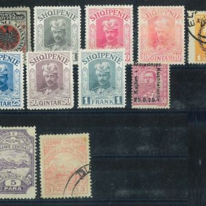 P3926 - ALBANIA, SMALL LOT, LOCAL ISSUES AND SOME VARIETIES, MINT AND USED.