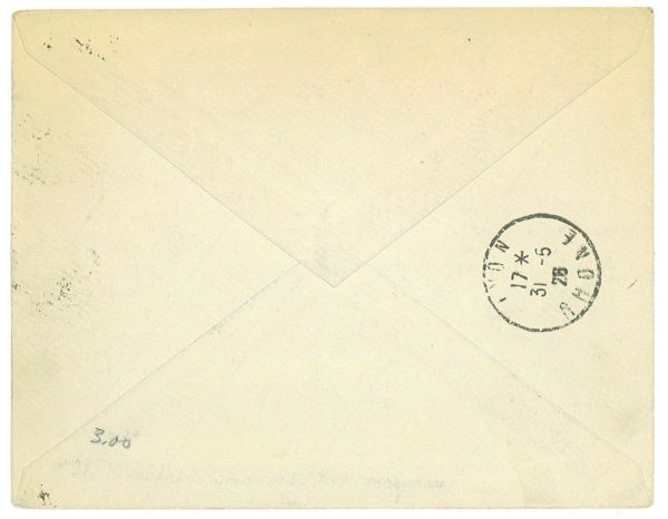 P3613 - AIRMAIL , FRANCE , MÜLLER 144, MARSEILLES LYON, 30.5.1926 - immagine 2