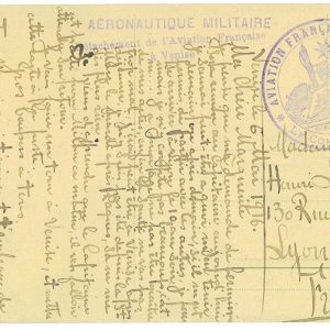 P3614 - AIRMAIL , FRENCH AVIATION IN ITALY, DURING THE WWI 6.5.1916