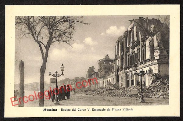 ag8498 - CARTOLINA D'EPOCA - Messina Città - Corso Vittorio Emanuele